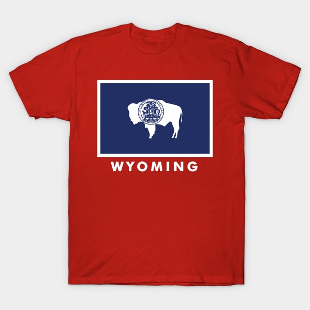 Wyoming State Flag T-Shirt by Rebus28